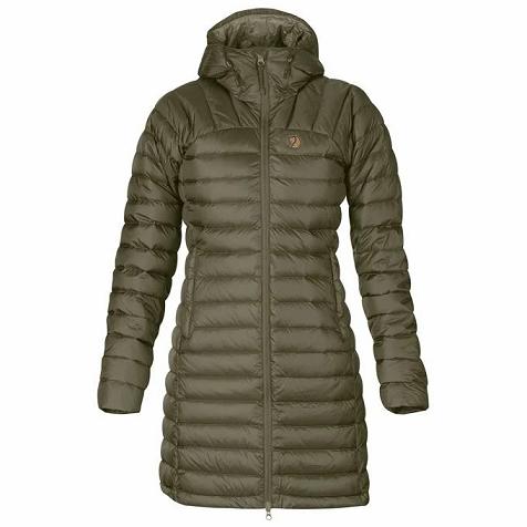 Fjällräven Women Snow Flake Parka Green PH216031 Philippines